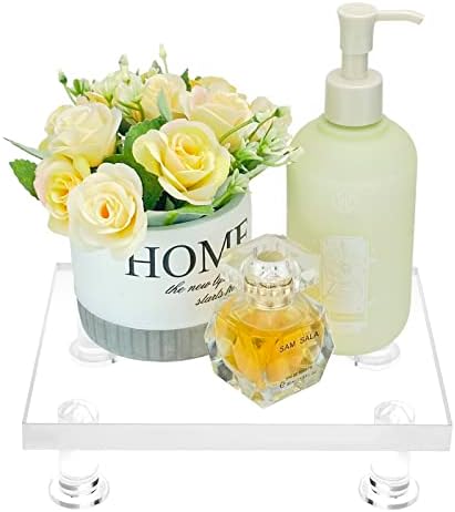 Bigfety Clear Acrylic Riser Stand for Bathroom Kitchen