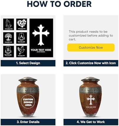Personalized Large Cremation Urn with Funny Design