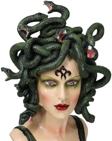 Greek Goddess Medusa LED Eye Bust Figurine