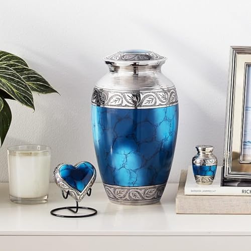 Grecian Blue Set Decorative Urns