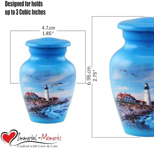 Lighthouse Keepsake Urn for Ashes and Memories