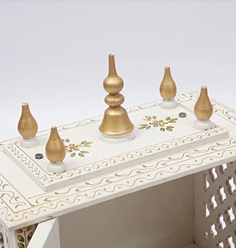 TAM Creatio Small Wooden Puja Mandir Wall Sculpture