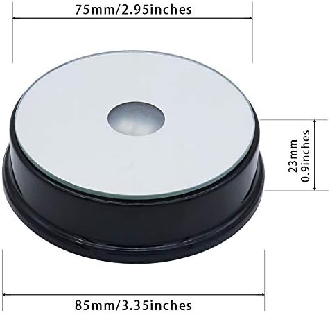 LED Black Display Base for Crystal Glass Art Statues