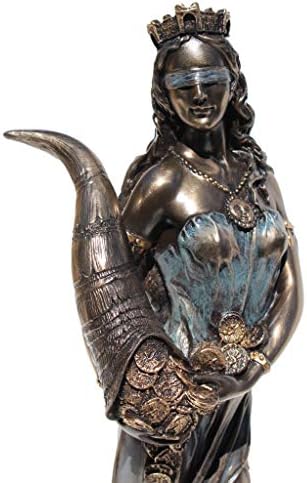1138 Inch Greek Goddess Fortuna Cold Cast Bronze Figurine