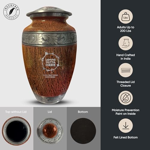 Personalized Large Cremation Urn with Funny Design