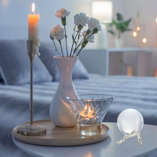 Uxcell Rose Gold Crystal Ball Display Stand