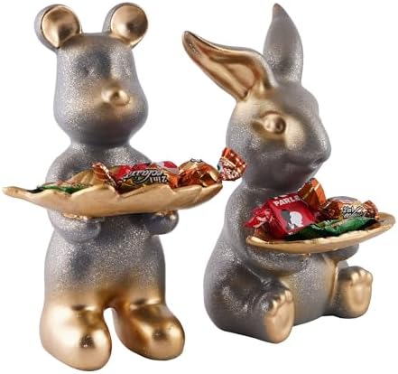 Iconic E Craft Set of Two Decorative Rabbit Showpieces