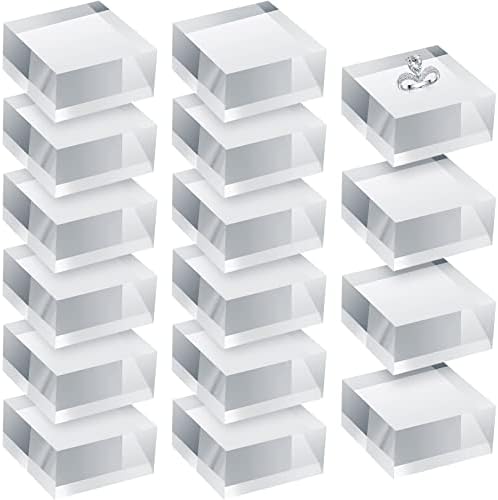 Clear Acrylic Display Blocks for Jewelry and Collectibles