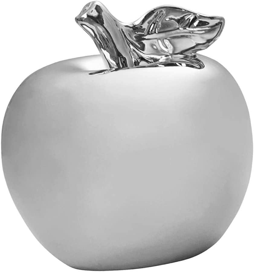 Ceramic Apple Ornament Silver Decorative Figurine