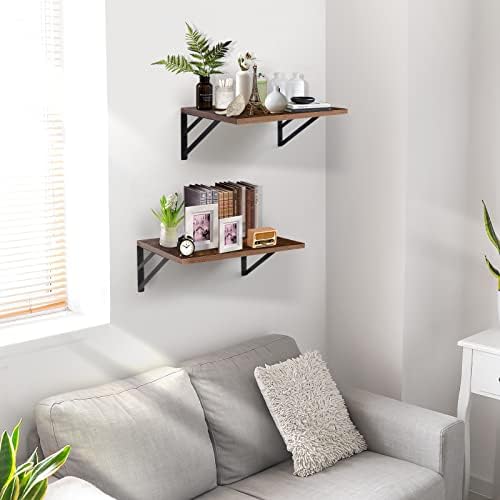 Tectocker-DOU 2 Pc Deep Floating Shelves Set