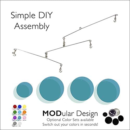 The Darling Clear Teal Kinetic Art Mobile