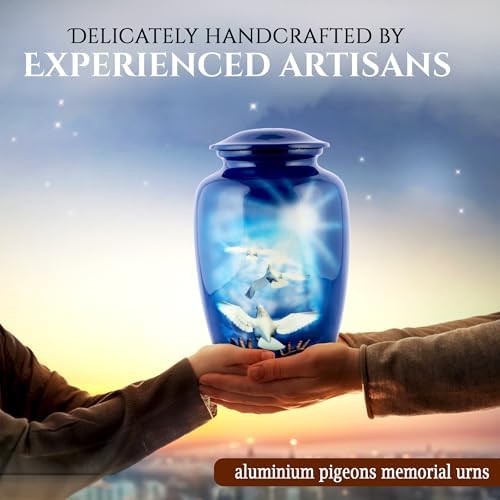 Blue Hummingbird Large Adult Cremation Urn