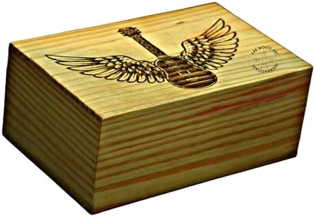 Guitar Musical Lovers Urns Handmade Wooden Urn for Ashes