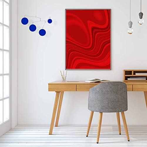 Atomic Mobile - Navy Blue Mid Century Modern Art Mobile