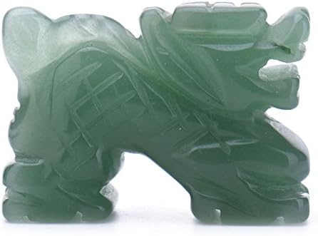 AITELEI 2-Inch Carved Aventurine Dragon Ornament