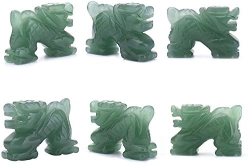 AITELEI 2-Inch Carved Aventurine Dragon Ornament