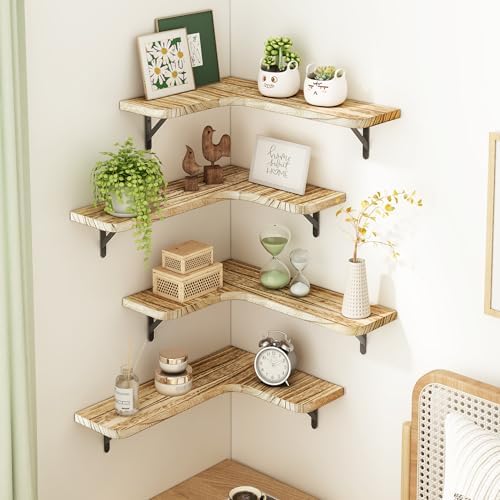 Fixwal Floating Shelves Set of 5 Carbonized Black