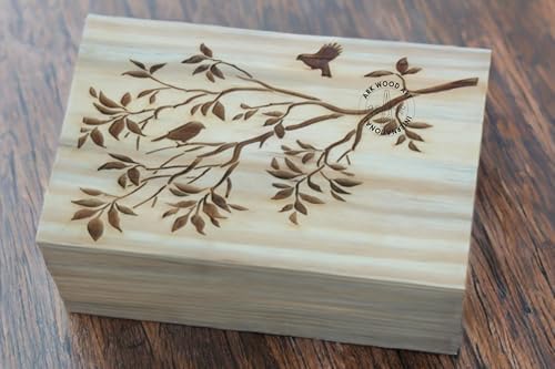 Leaf Tree Bird Cremation Urn for Human Ashes Large