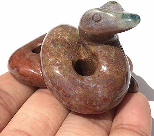 Anlingem 2 Inch Hand Carved Snake Figurine Statue