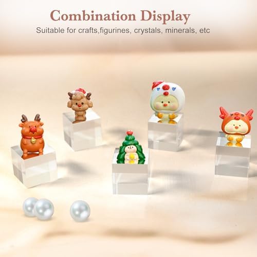 20 Pieces Acrylic Blocks Display Stands for Trophy Decoration