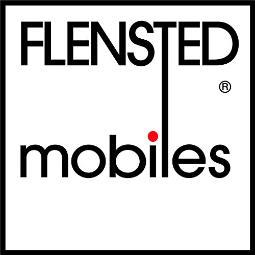 Flensted Abstract Bauhaus Mobile Large Red Yellow Blue
