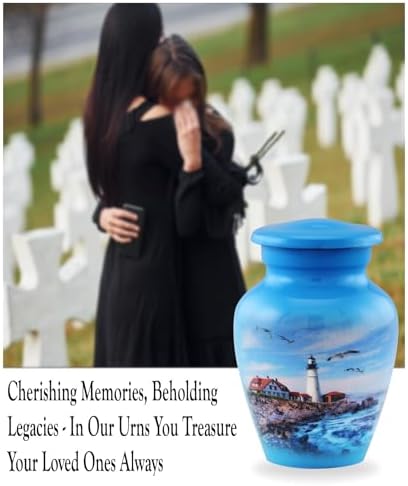 Lighthouse Keepsake Urn for Ashes and Memories