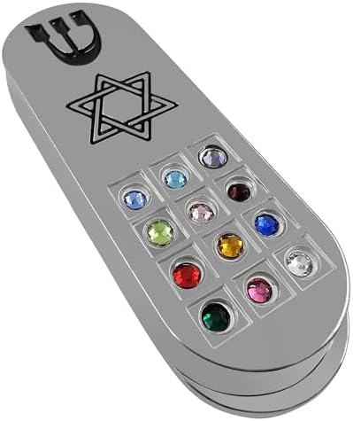 Protection Car Mezuzah with Prayer Scroll Star Of David Hoshen Stones from Israel
