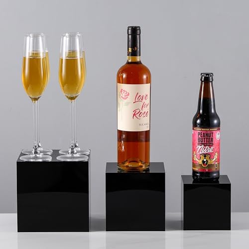 3-Piece Acrylic Display Riser Set for Buffet Party and Dessert Tables