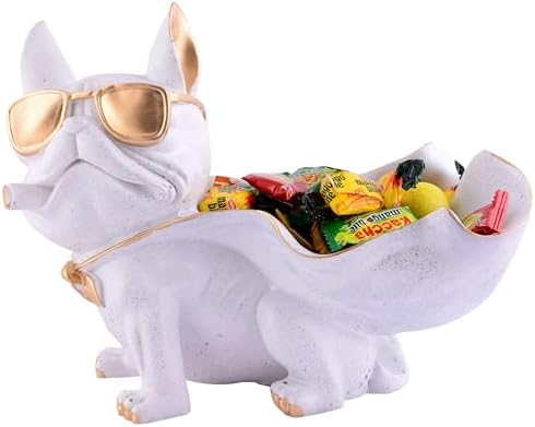 Cute Cool Dog Sculpture with Storage Tray