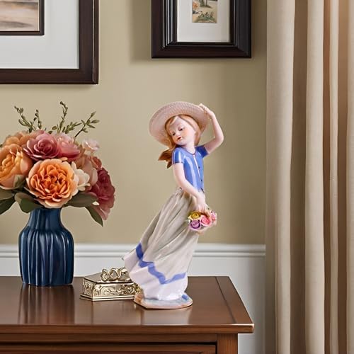 MTME Porcelain Figurine Back with Wishes Home Decor