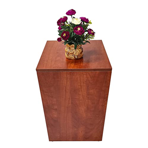 FixtureDisplays 15 X 15 X 24 Pale Walnut Cube Pedestal Riser