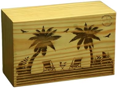 Palm Beach Urns - Handmade Wooden Ashes Cremation Urn for Adults Pets