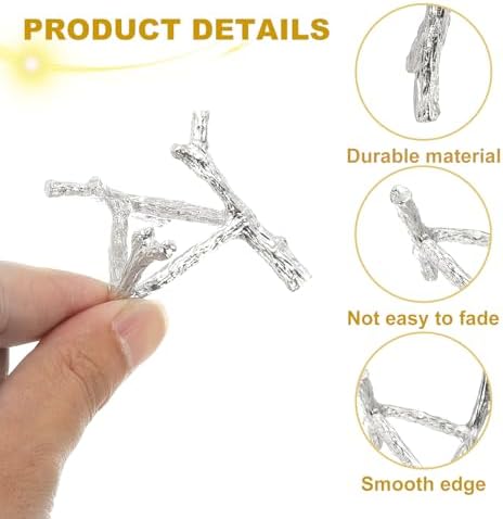 Uxcell Metal Crystal Ball Display Stand 22 White