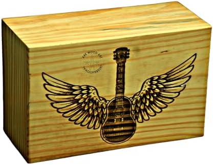 Guitar Musical Lovers Urns Handmade Wooden Urn for Ashes