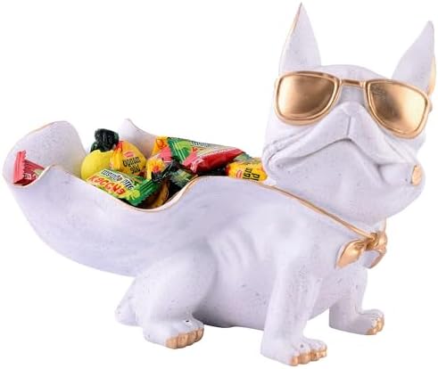 Cute Cool Dog Sculpture with Storage Tray