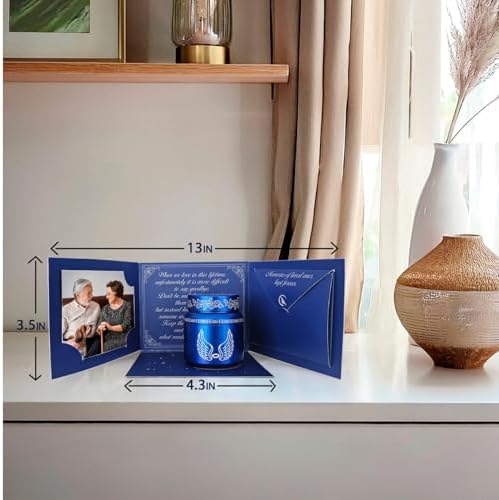 Blue Urn Small Urns for Human Ashes Keepsake Set