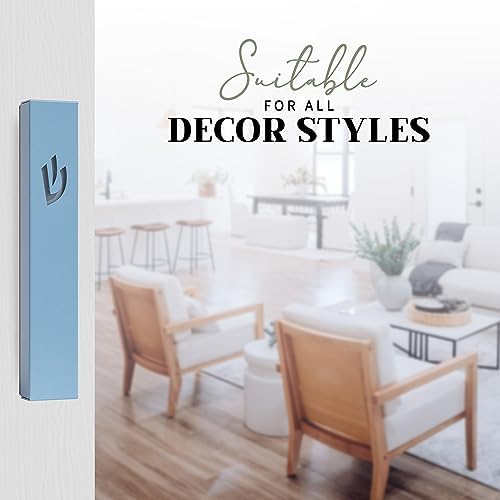 SURI Classic Mezuzah Door Mount 5-Inch Blue