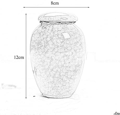Small Cremation Urns for Human Ashes Yellow Ceramic Display Urn