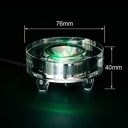 IFOLAINA Crystal LED Light Base Display Stand
