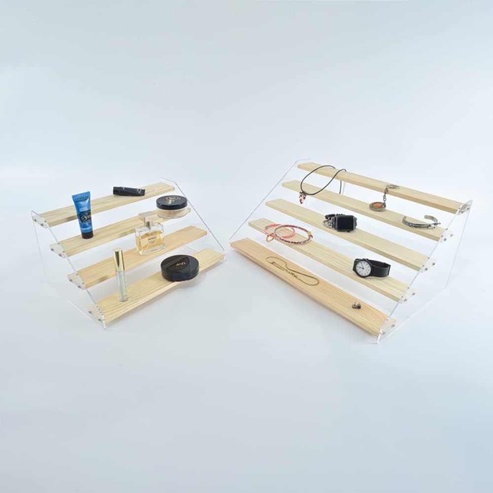 4 Tier Acrylic Display Stand for Figures and Jewelry