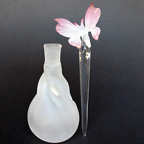 Butterfly Perfume Bottle in Hand Blown Glass