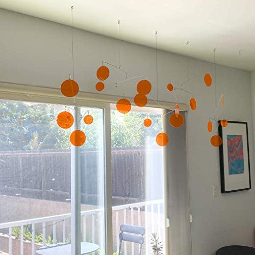 Atomic Mobiles Exquisite Clear Orange Kinetic Mobile