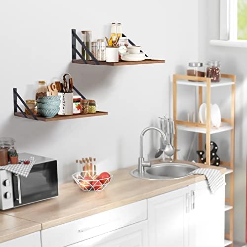 Tectocker-DOU 2 Pc Deep Floating Shelves Set