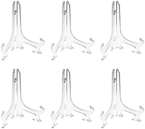 Artliving 9 Inch Clear Plastic Easels 6 Pack