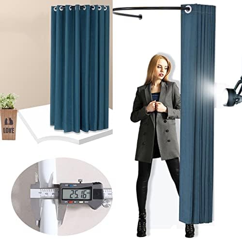 QQXY Portable U-Shaped Privacy Curtain Fitting Room
