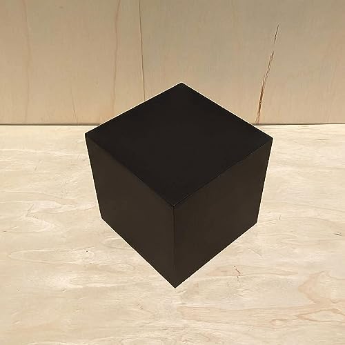 12 Inch Matte Black Display Cube Stand