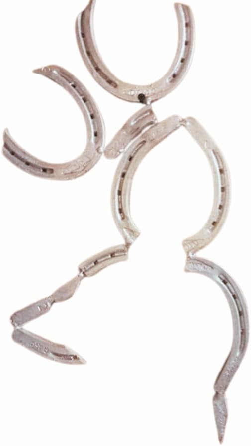 Handcrafted Silver Horseshoe Wall Sculpture