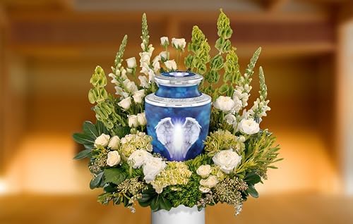 Angel Wings Cremation Urns for Adult Ashes - Handcrafted Elegance