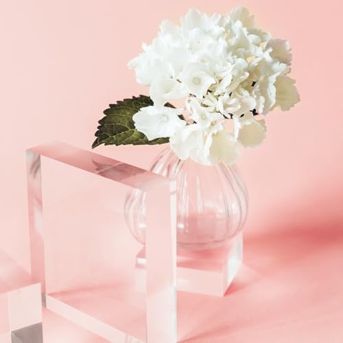 Uxcell 2pcs Acrylic Cylinder Display Blocks 30x60mm Clear Jewelry Stand Base