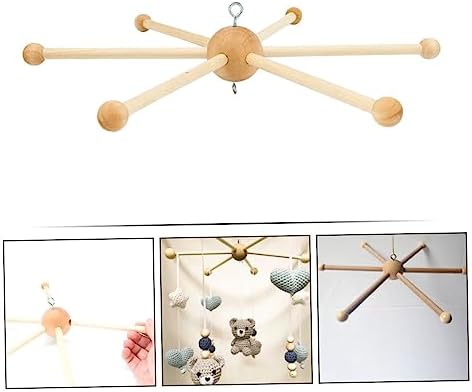 DIY Wind Chime Mobile Wooden Frame 6-Legged Decor